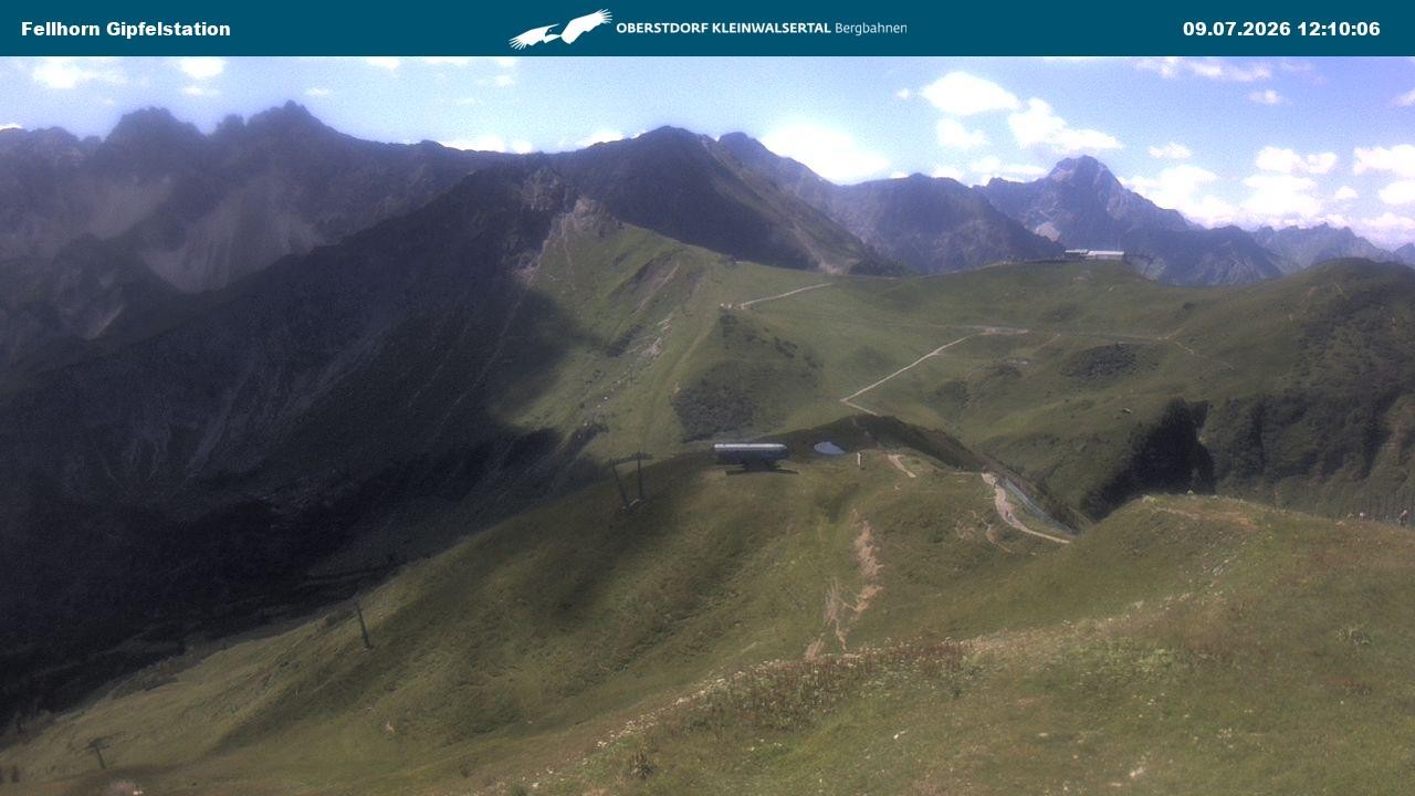 Archiv Foto Webcam Bergstation Fellhornbahn (1.967m)