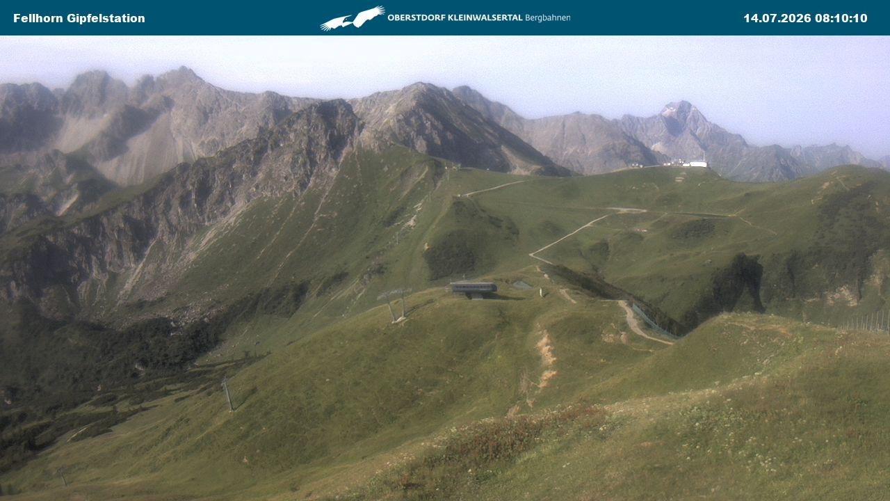 Archived image Webcam Fellhornbahn - Top Station (1.967m)