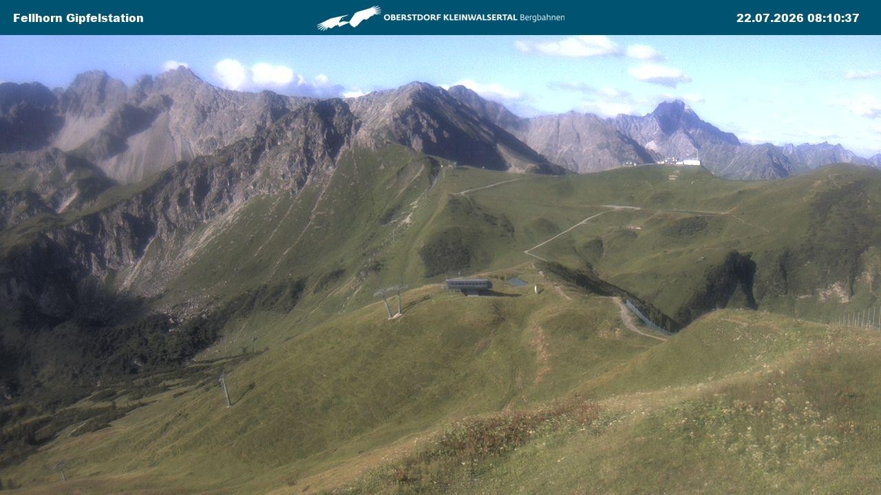 Archiv Foto Webcam Bergstation Fellhornbahn (1.967m)