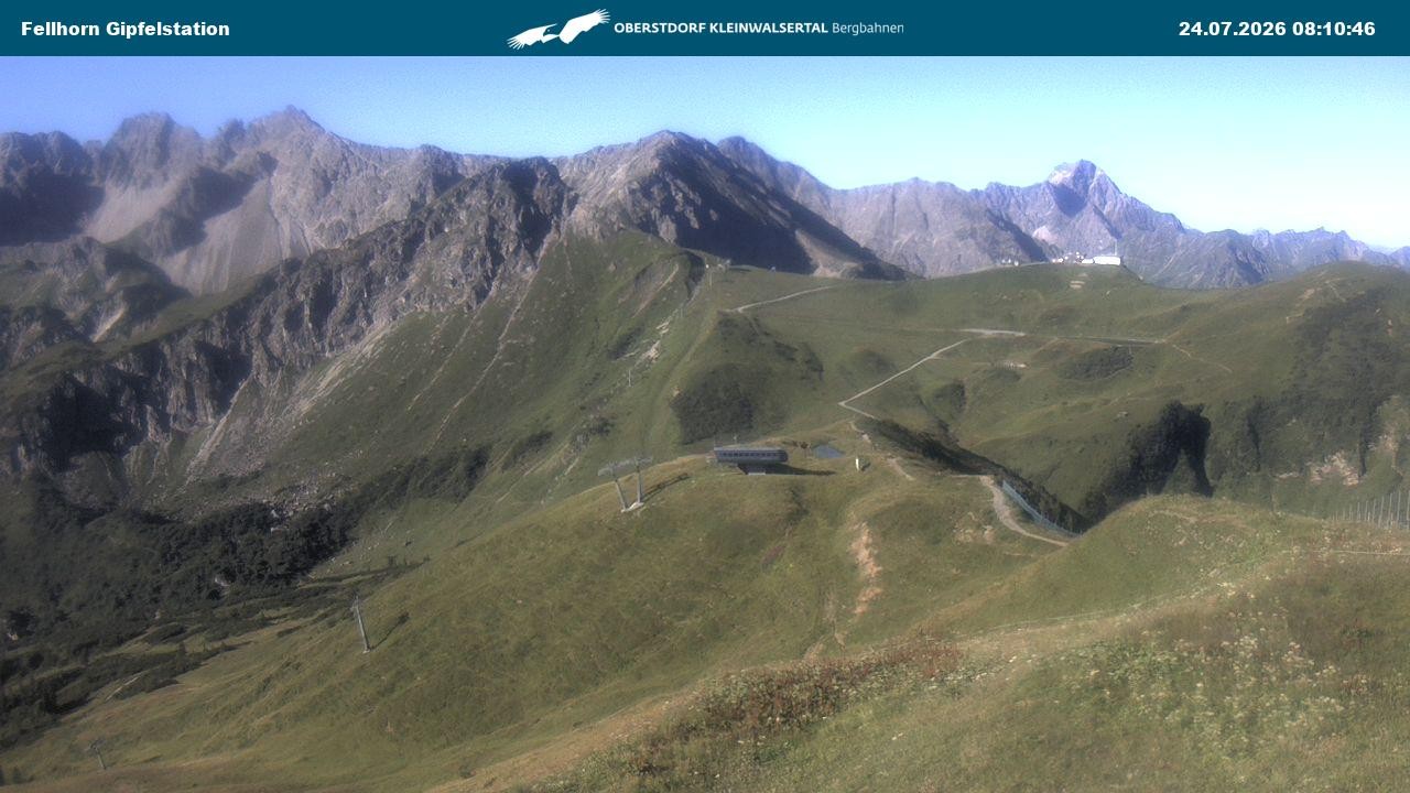 Archived image Webcam Fellhornbahn - Top Station (1.967m)