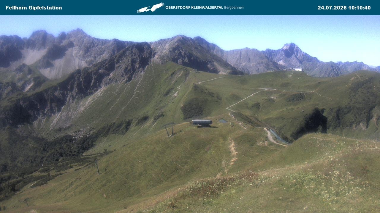 Archived image Webcam Fellhornbahn - Top Station (1.967m)