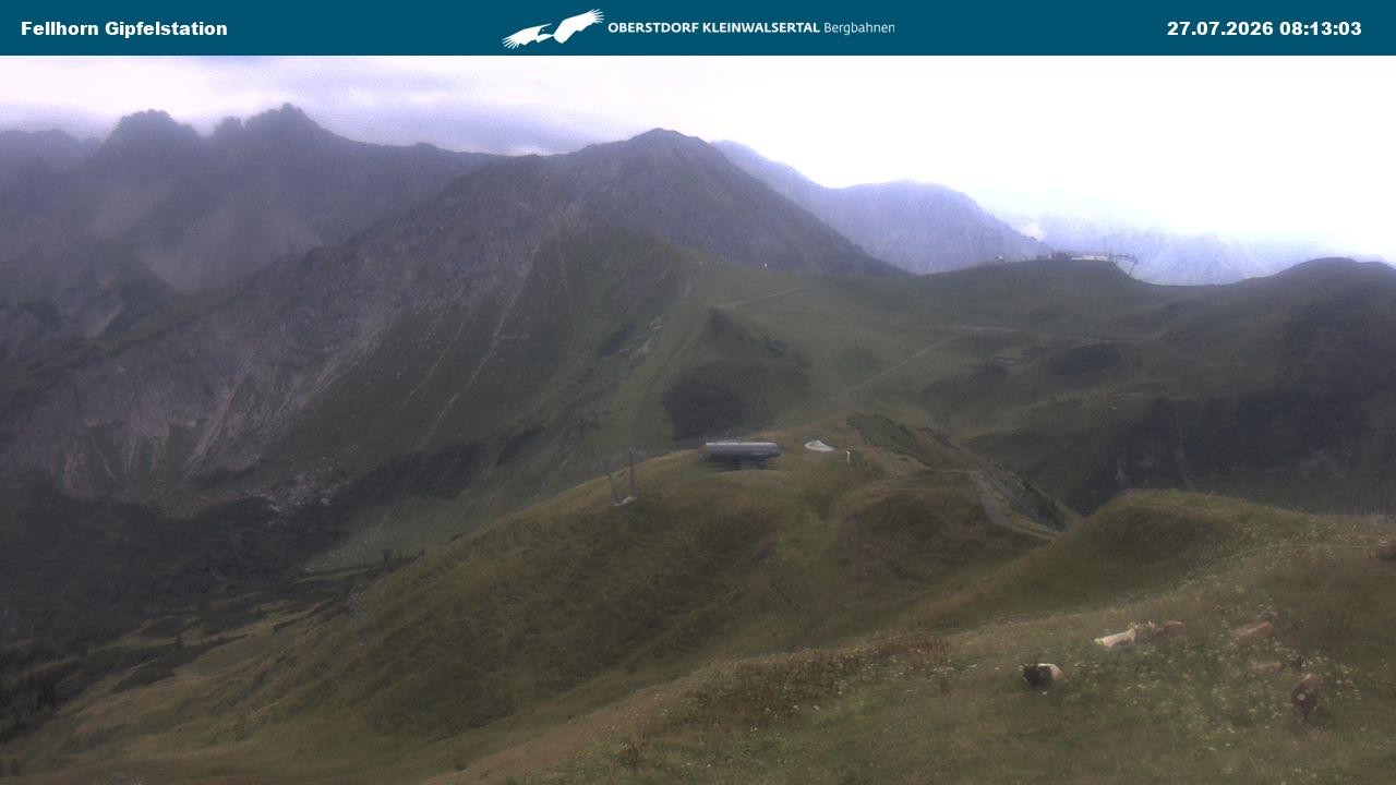 Archiv Foto Webcam Bergstation Fellhornbahn (1.967m)
