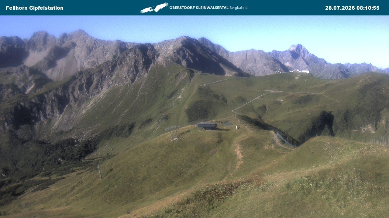 Archiv Foto Webcam Bergstation Fellhornbahn (1.967m)