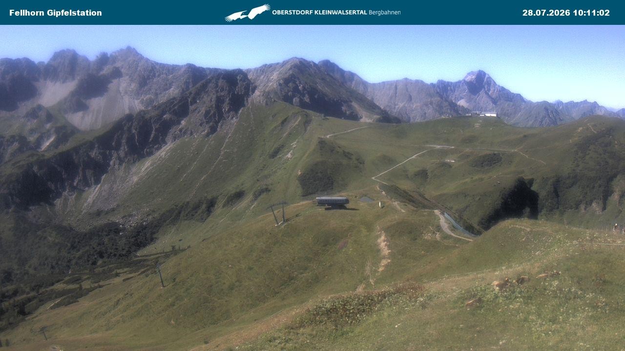 Archiv Foto Webcam Bergstation Fellhornbahn (1.967m)