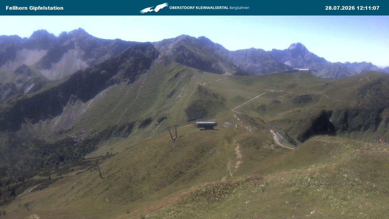 Archiv Foto Webcam Bergstation Fellhornbahn (1.967m)