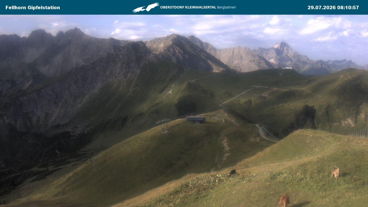 Archiv Foto Webcam Bergstation Fellhornbahn (1.967m)