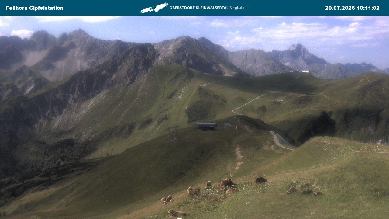 Archiv Foto Webcam Bergstation Fellhornbahn (1.967m)
