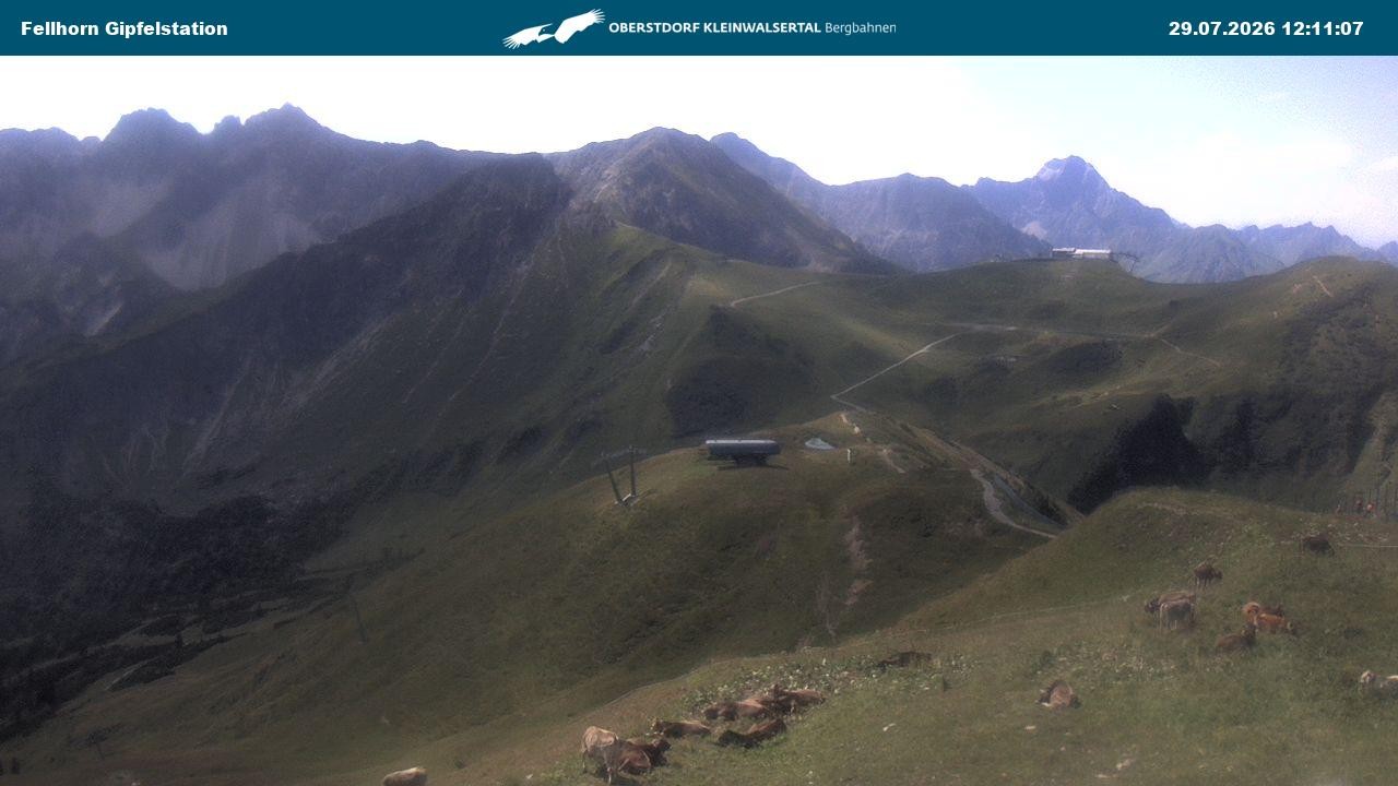 Archiv Foto Webcam Bergstation Fellhornbahn (1.967m)