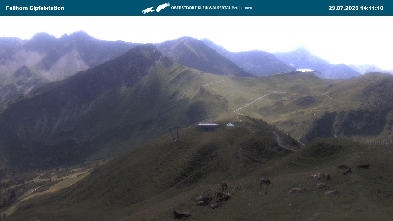 Archiv Foto Webcam Bergstation Fellhornbahn (1.967m)