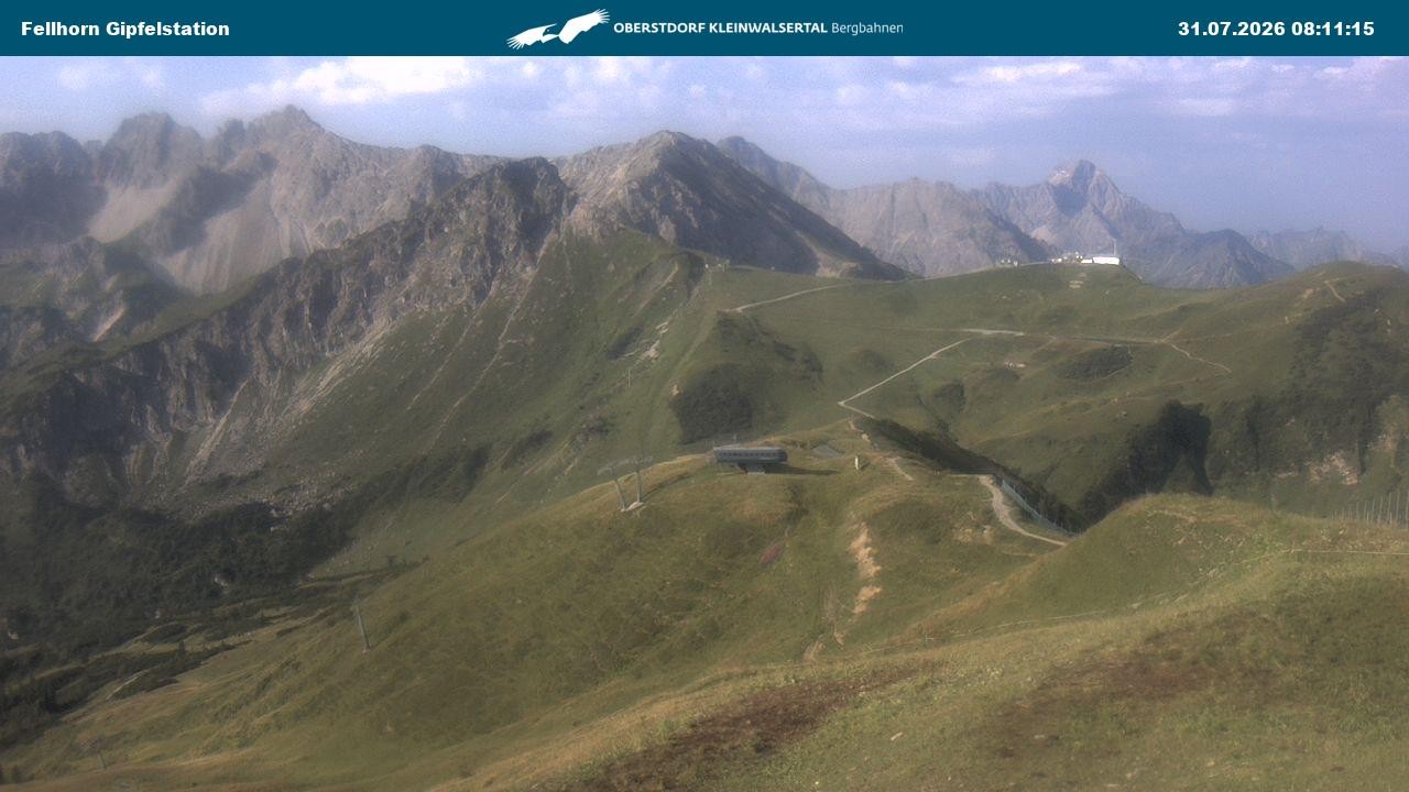 Archiv Foto Webcam Bergstation Fellhornbahn (1.967m)