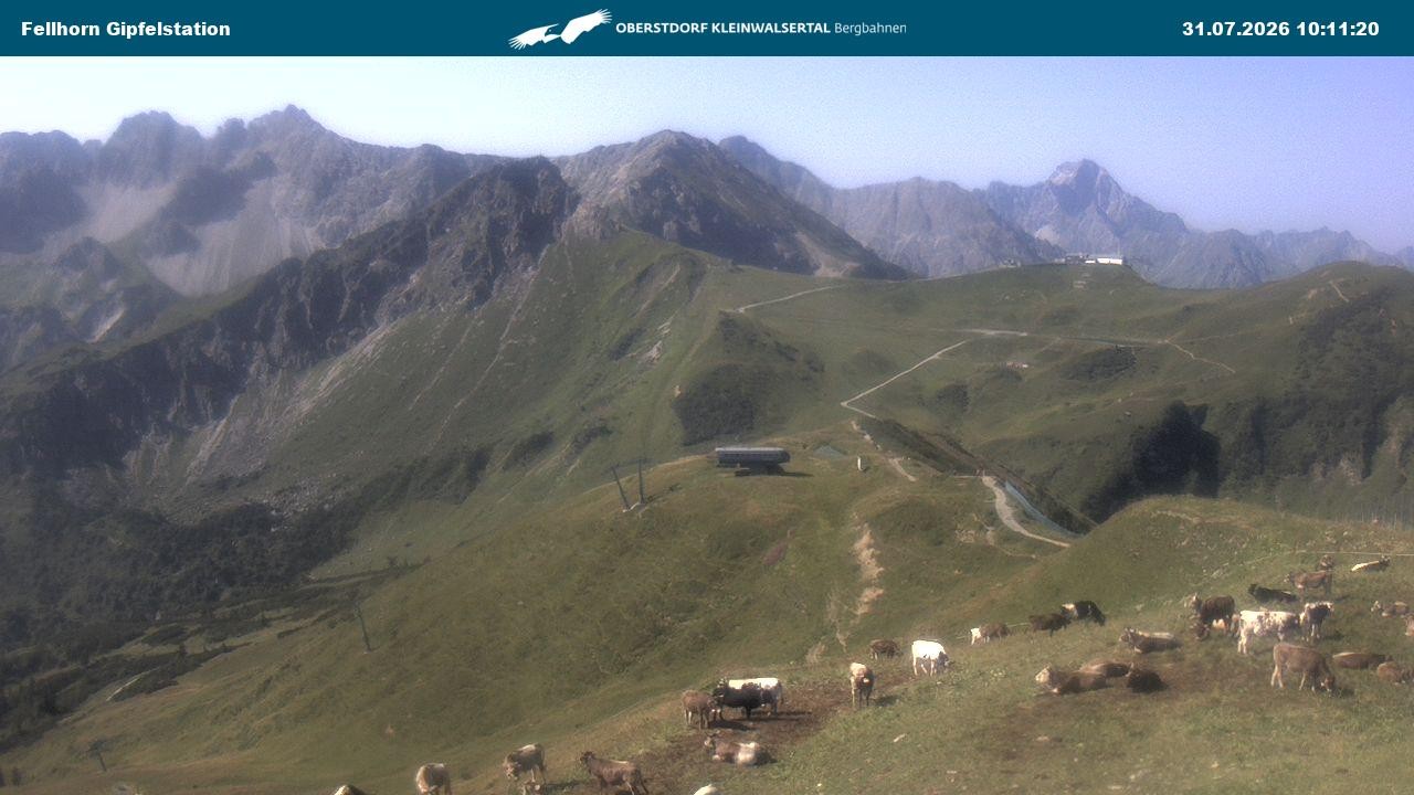 Archiv Foto Webcam Bergstation Fellhornbahn (1.967m)