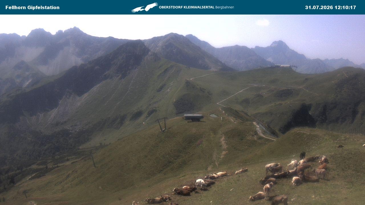 Archiv Foto Webcam Bergstation Fellhornbahn (1.967m)