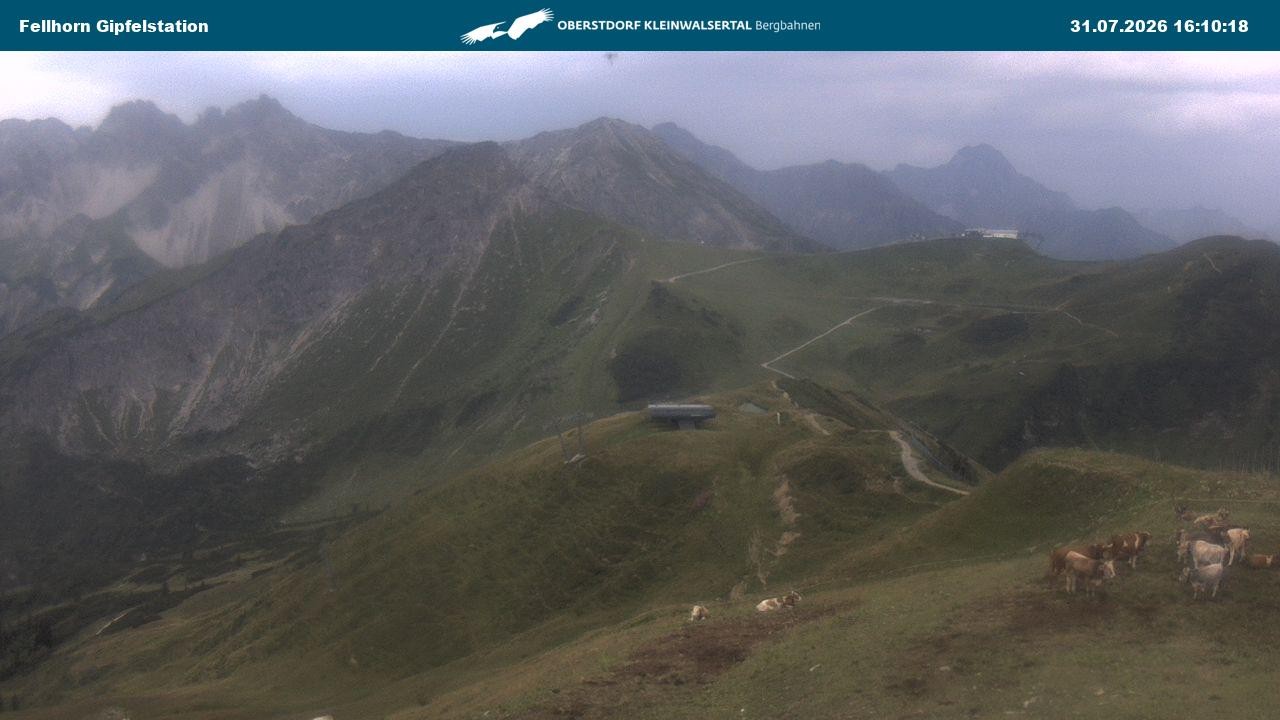 Archiv Foto Webcam Bergstation Fellhornbahn (1.967m)
