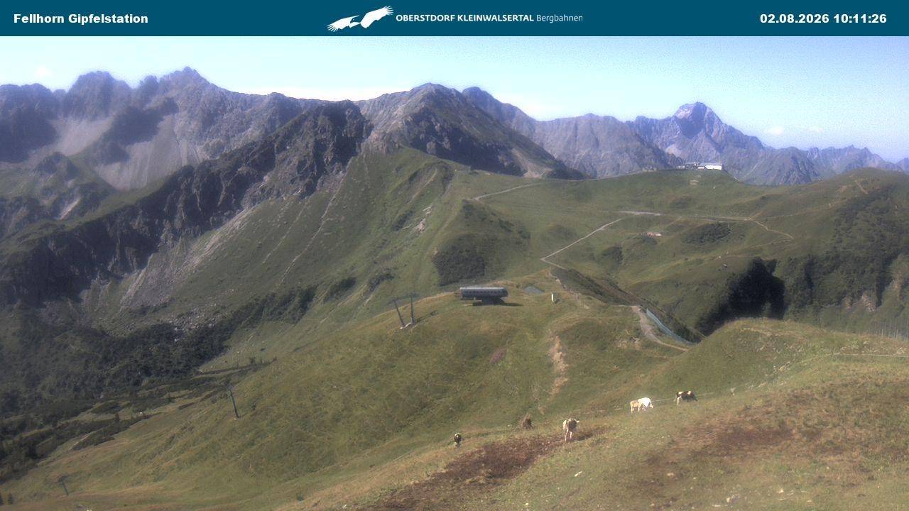 Archiv Foto Webcam Bergstation Fellhornbahn (1.967m)