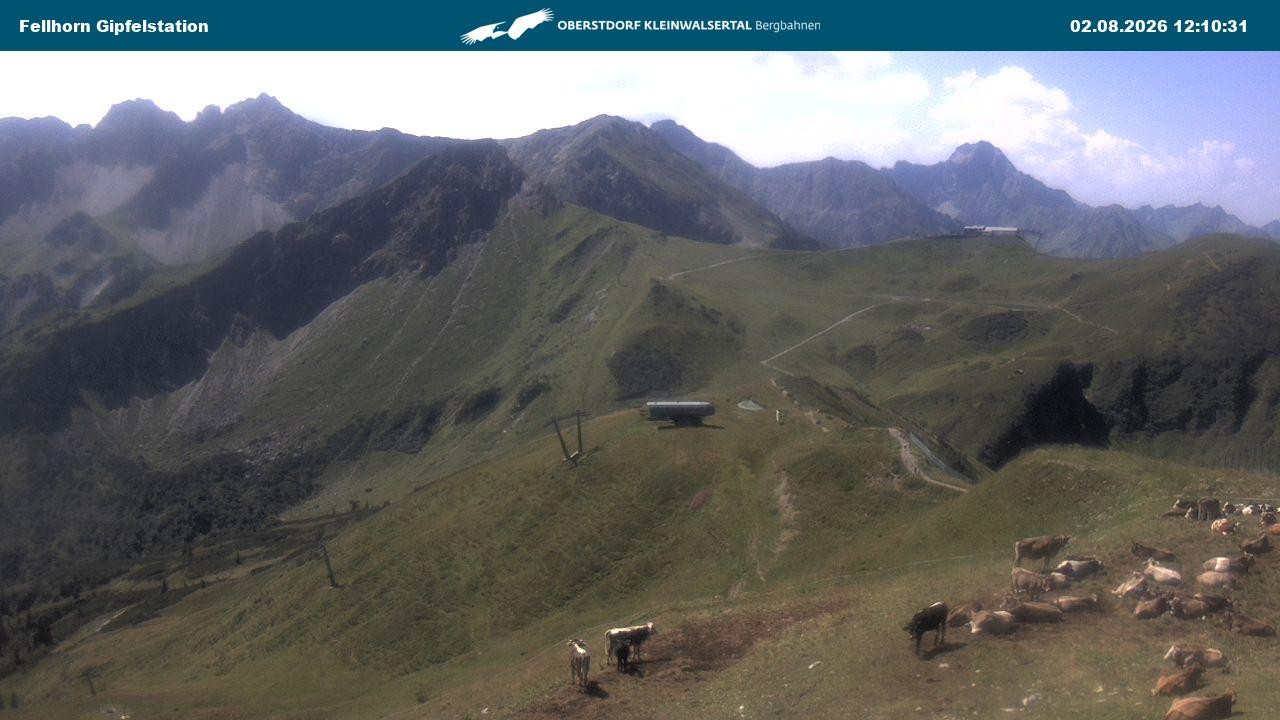 Archived image Webcam Fellhornbahn - Top Station (1.967m)
