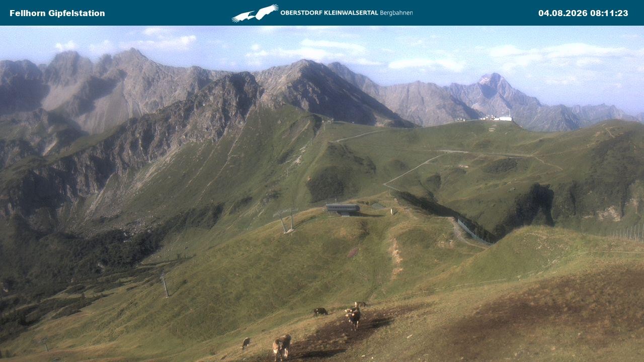 Archiv Foto Webcam Bergstation Fellhornbahn (1.967m)