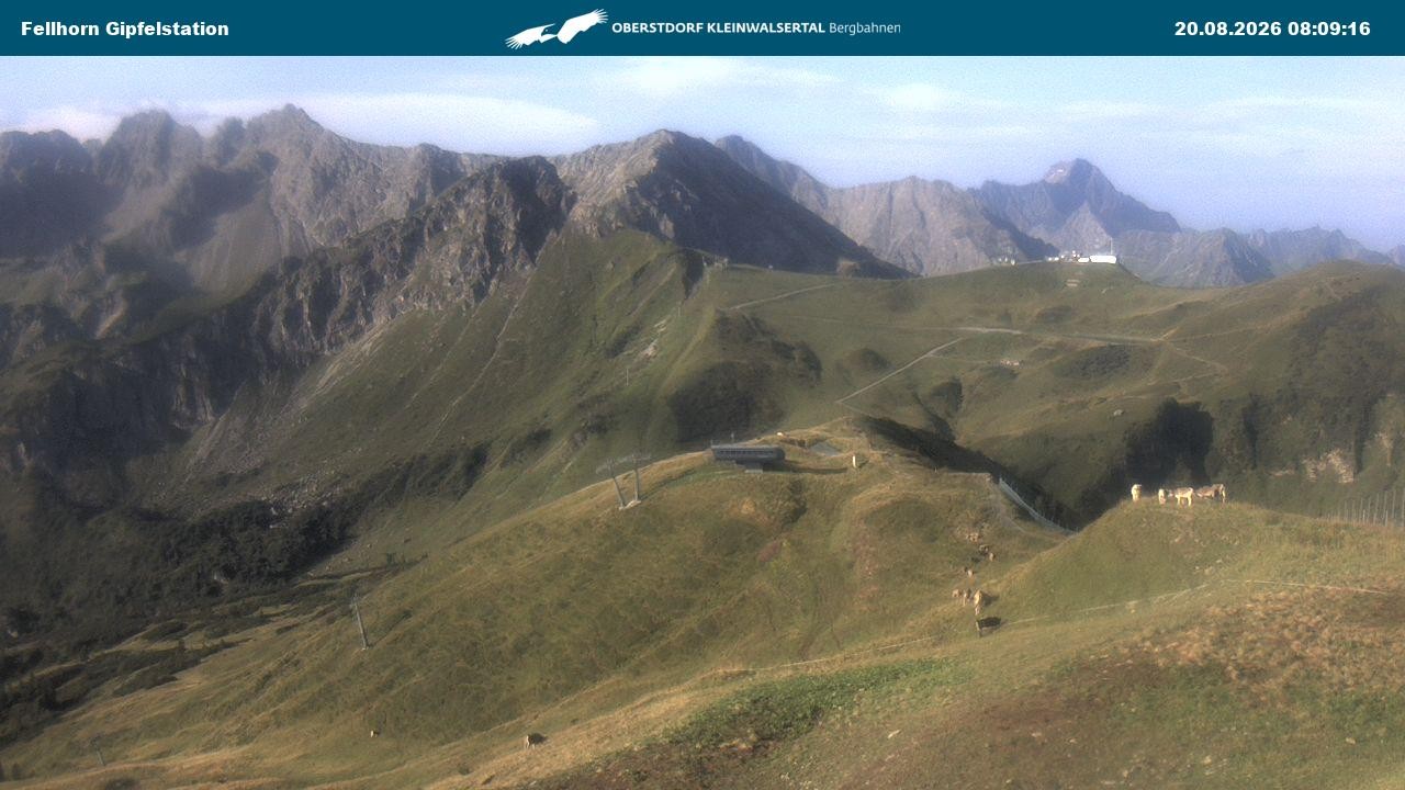 Archiv Foto Webcam Bergstation Fellhornbahn (1.967m)