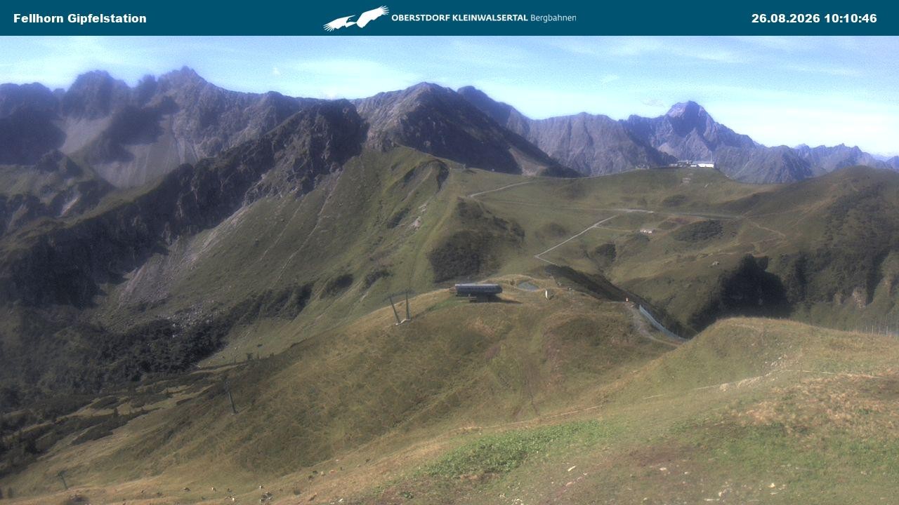 Archiv Foto Webcam Bergstation Fellhornbahn (1.967m)