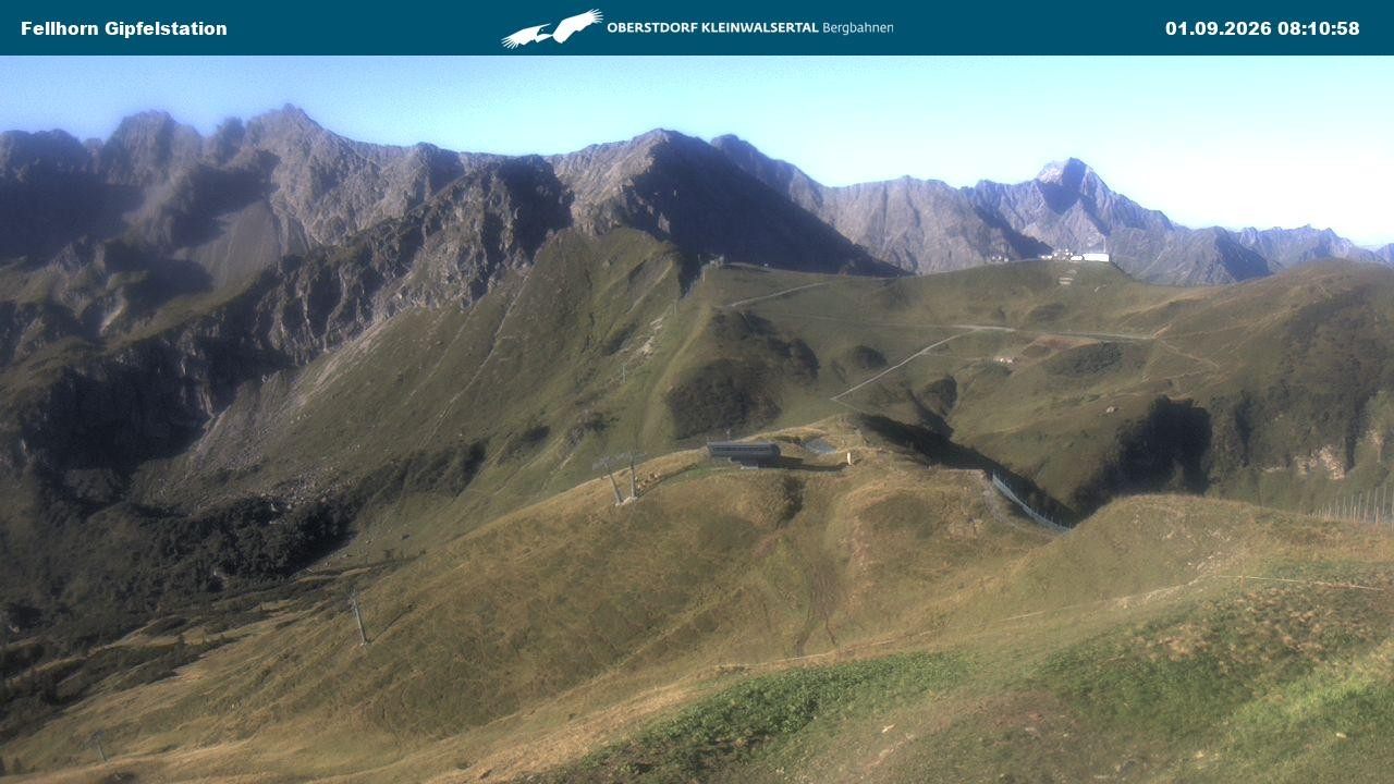Archiv Foto Webcam Bergstation Fellhornbahn (1.967m)