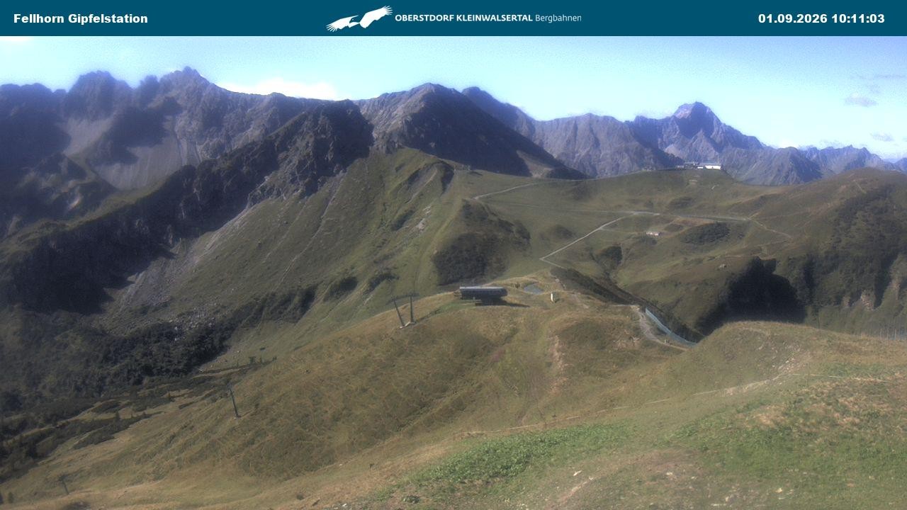 Archiv Foto Webcam Bergstation Fellhornbahn (1.967m)