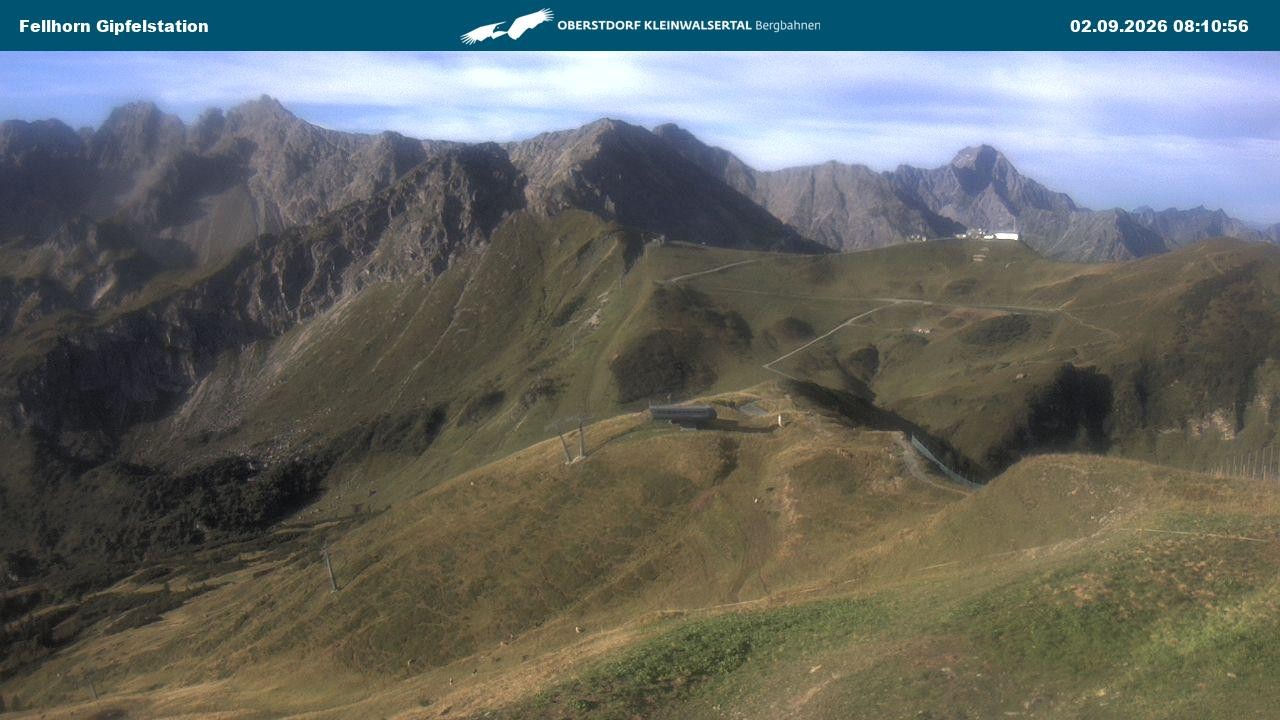 Archiv Foto Webcam Bergstation Fellhornbahn (1.967m)