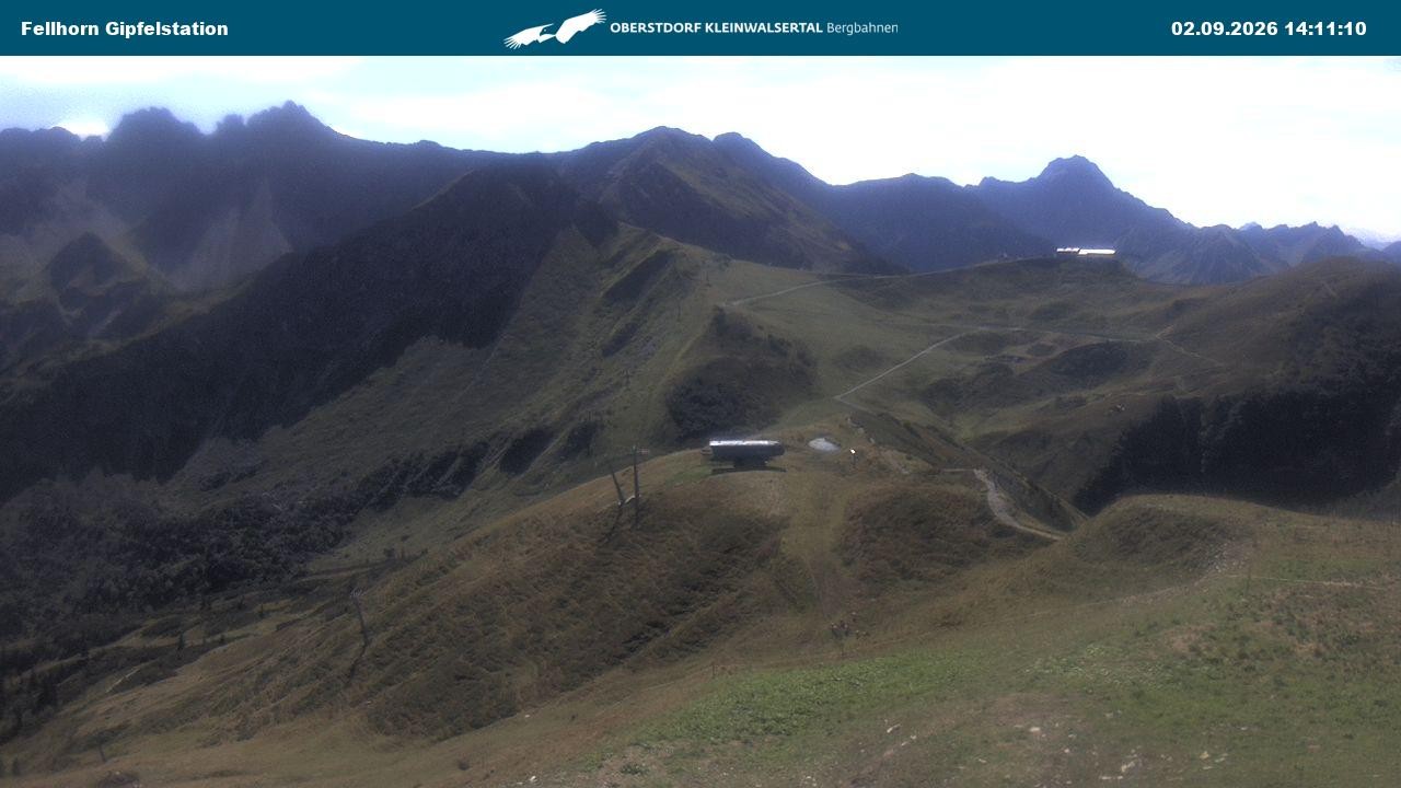 Archiv Foto Webcam Bergstation Fellhornbahn (1.967m)