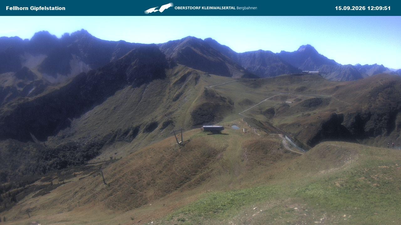 Archiv Foto Webcam Bergstation Fellhornbahn (1.967m)