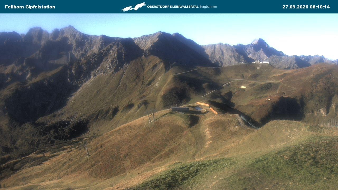 Archived image Webcam Fellhornbahn - Top Station (1.967m)