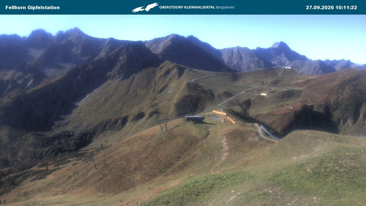Archived image Webcam Fellhornbahn - Top Station (1.967m)