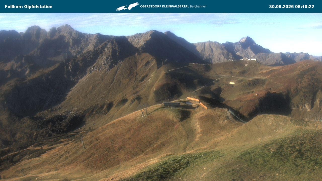 Archiv Foto Webcam Bergstation Fellhornbahn (1.967m)