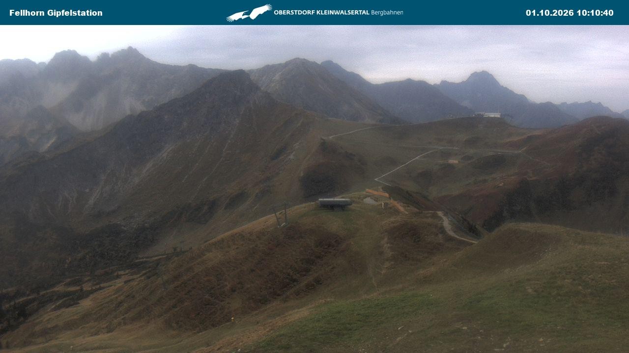 Archived image Webcam Fellhornbahn - Top Station (1.967m)