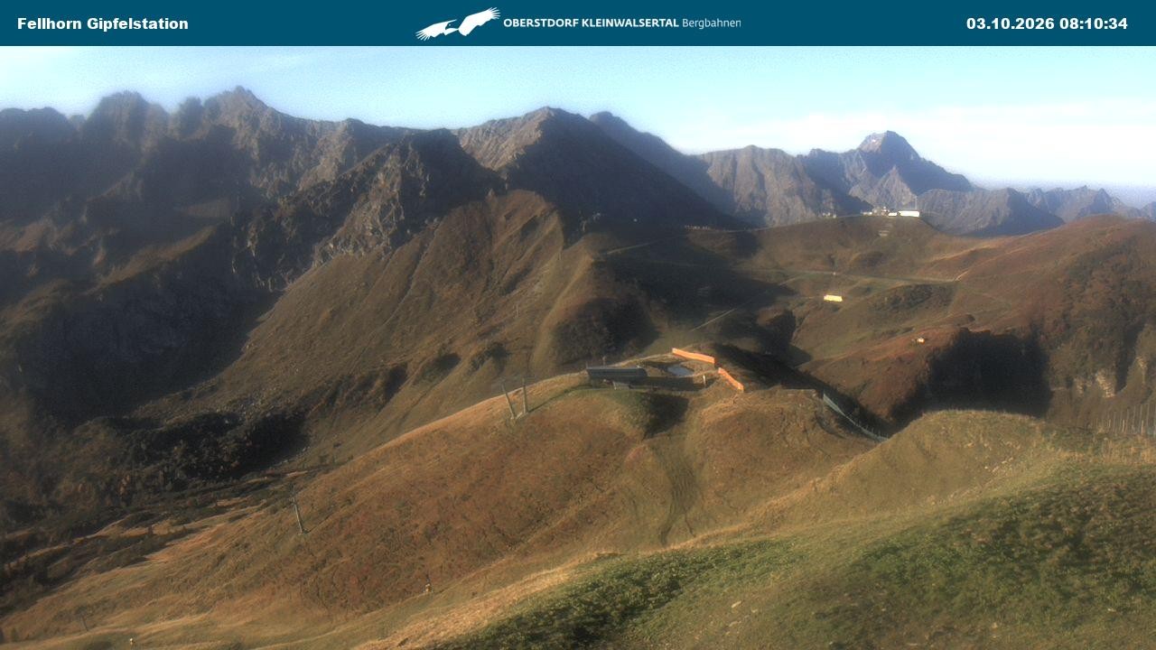 Archiv Foto Webcam Bergstation Fellhornbahn (1.967m)
