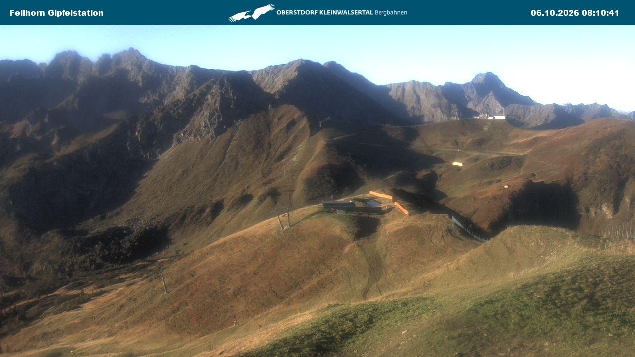 Archiv Foto Webcam Bergstation Fellhornbahn (1.967m)