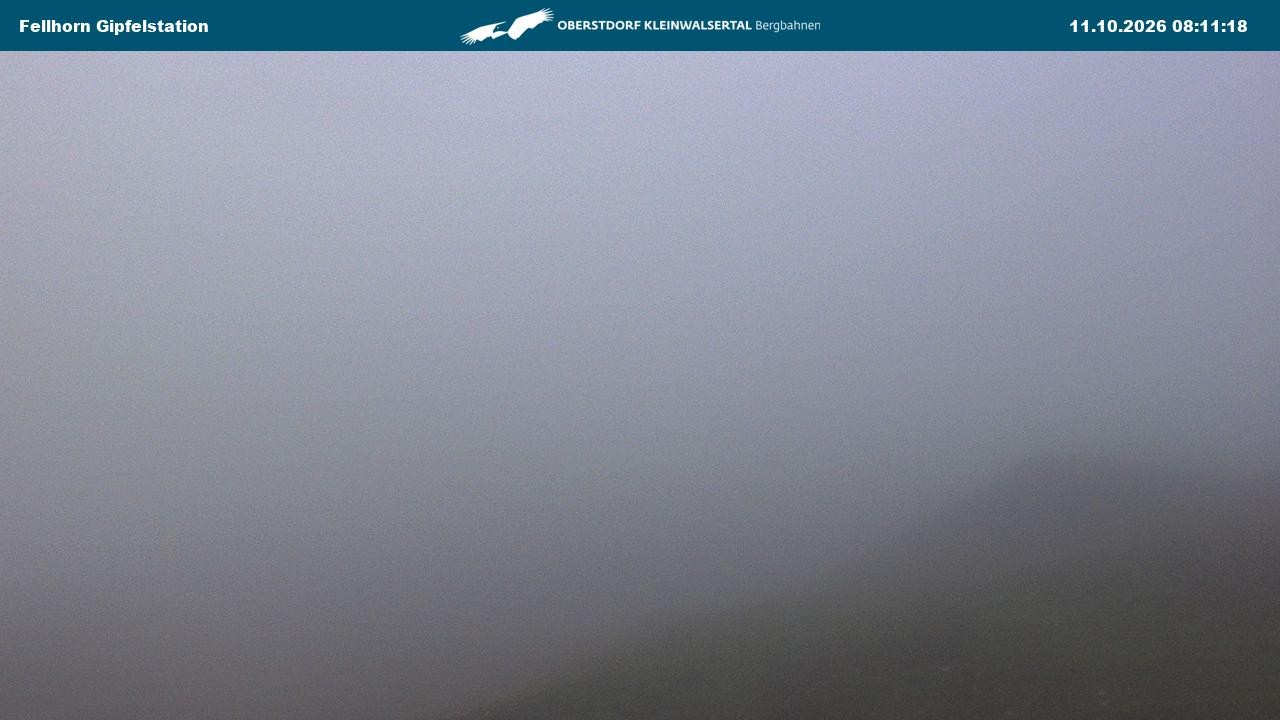 Archived image Webcam Fellhornbahn - Top Station (1.967m)