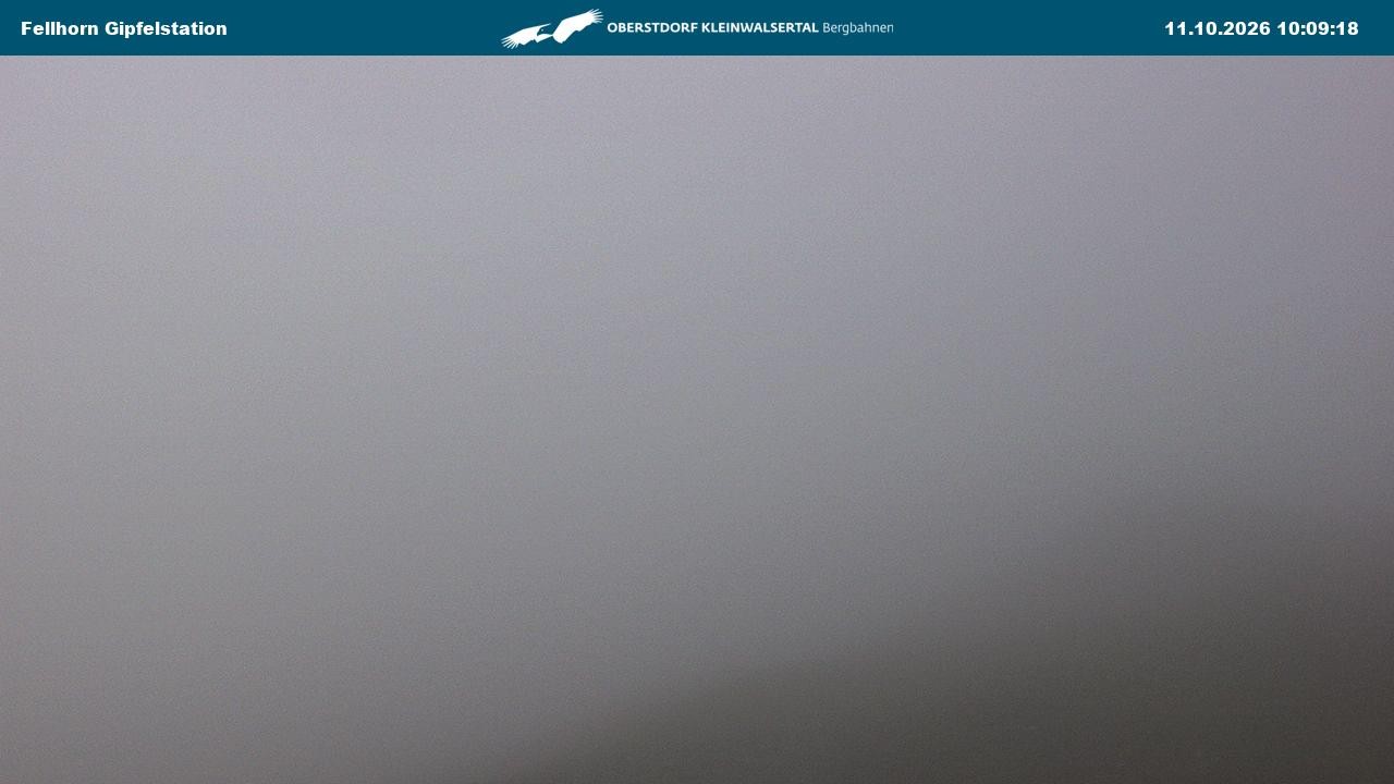 Archived image Webcam Fellhornbahn - Top Station (1.967m)