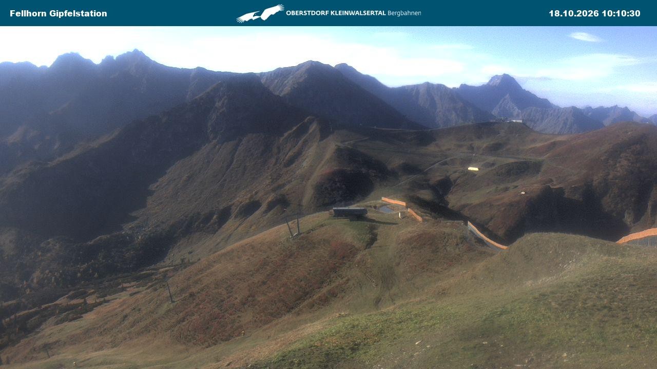 Archived image Webcam Fellhornbahn - Top Station (1.967m)