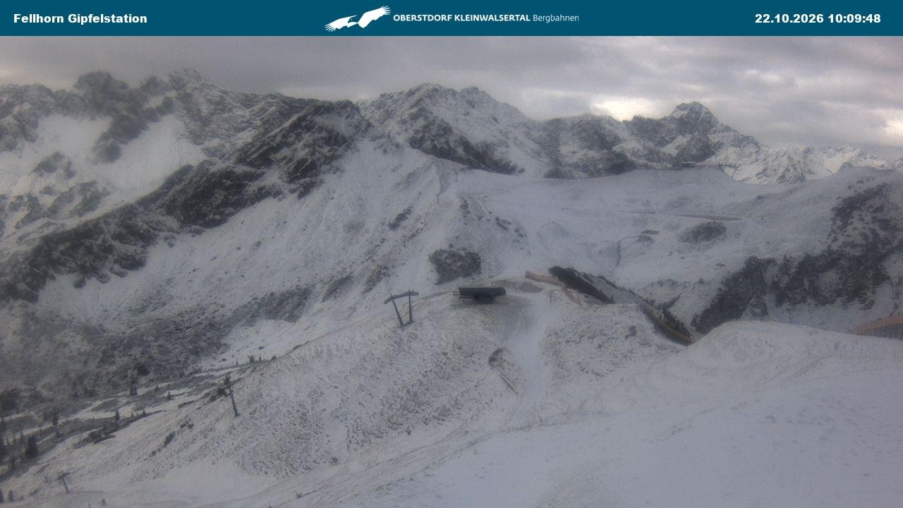 Archiv Foto Webcam Bergstation Fellhornbahn (1.967m)