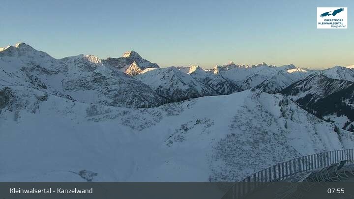Archiv Foto Webcam Kanzelwand im Kleinwalsertal
