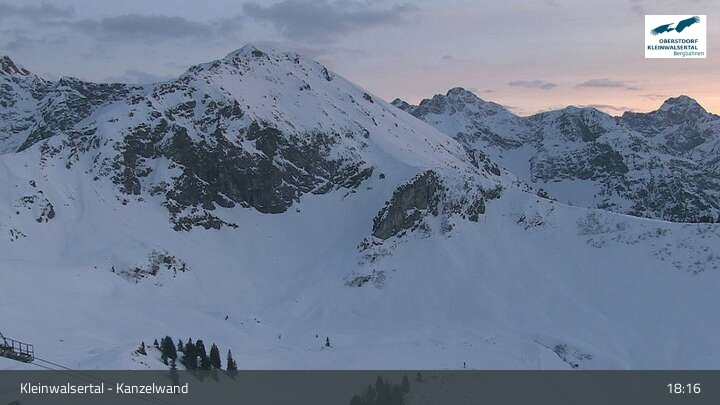 Archiv Foto Webcam Kanzelwand im Kleinwalsertal