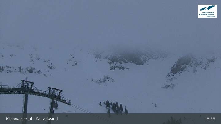 Archived image Webcam Kanzelwand at Kleinwalsertal Valley