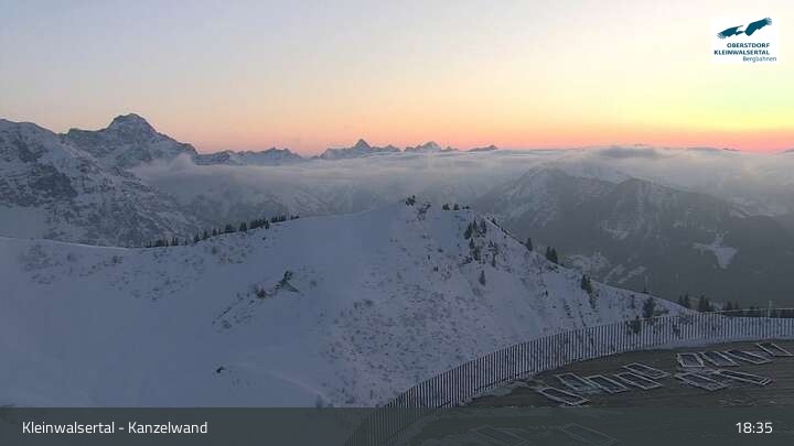 Archived image Webcam Kanzelwand at Kleinwalsertal Valley
