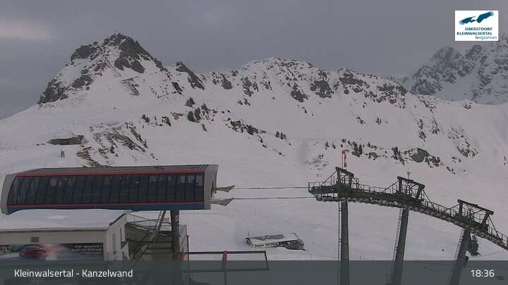 Archiv Foto Webcam Kanzelwand im Kleinwalsertal