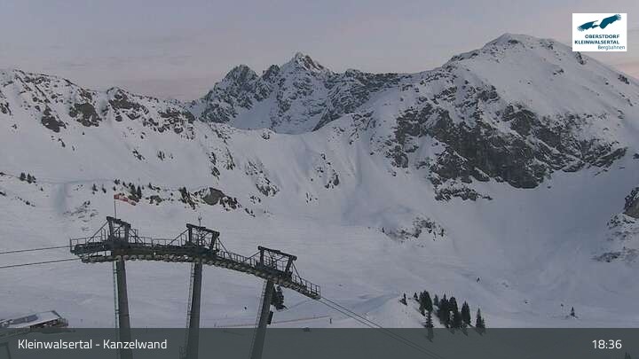 Archiv Foto Webcam Kanzelwand im Kleinwalsertal