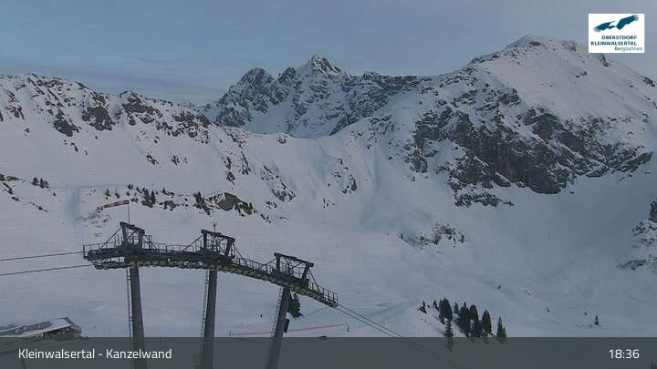 Archiv Foto Webcam Kanzelwand im Kleinwalsertal