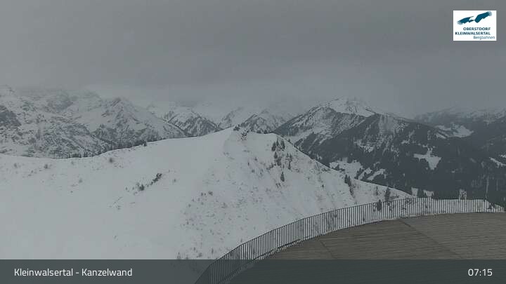 Archiv Foto Webcam Kanzelwand im Kleinwalsertal