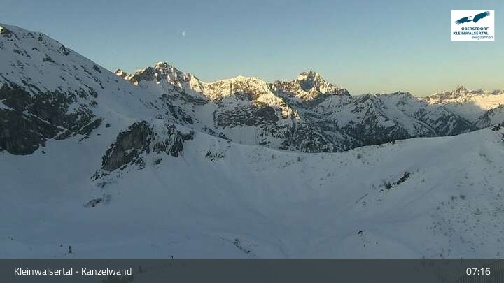 Archiv Foto Webcam Kanzelwand im Kleinwalsertal