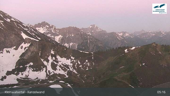 Archiv Foto Webcam Kanzelwand im Kleinwalsertal