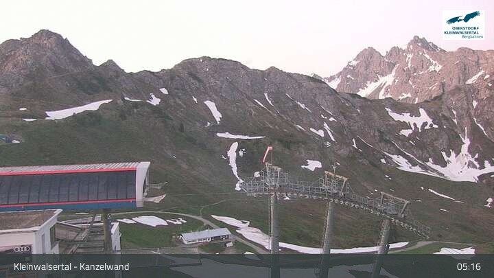 Archived image Webcam Kanzelwand at Kleinwalsertal Valley