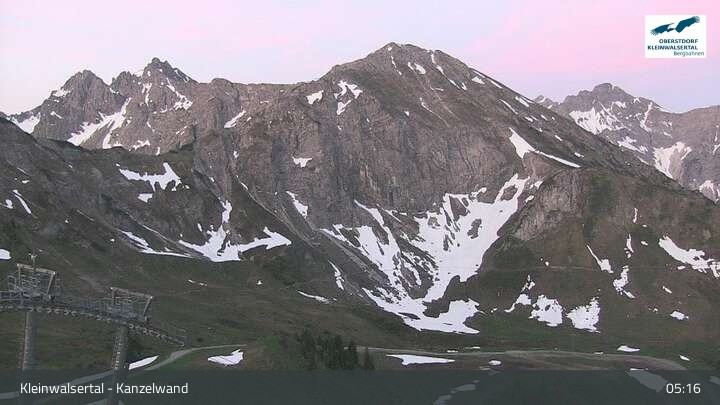 Archiv Foto Webcam Kanzelwand im Kleinwalsertal