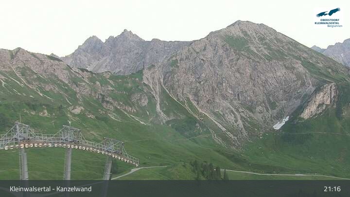 Archived image Webcam Kanzelwand at Kleinwalsertal Valley